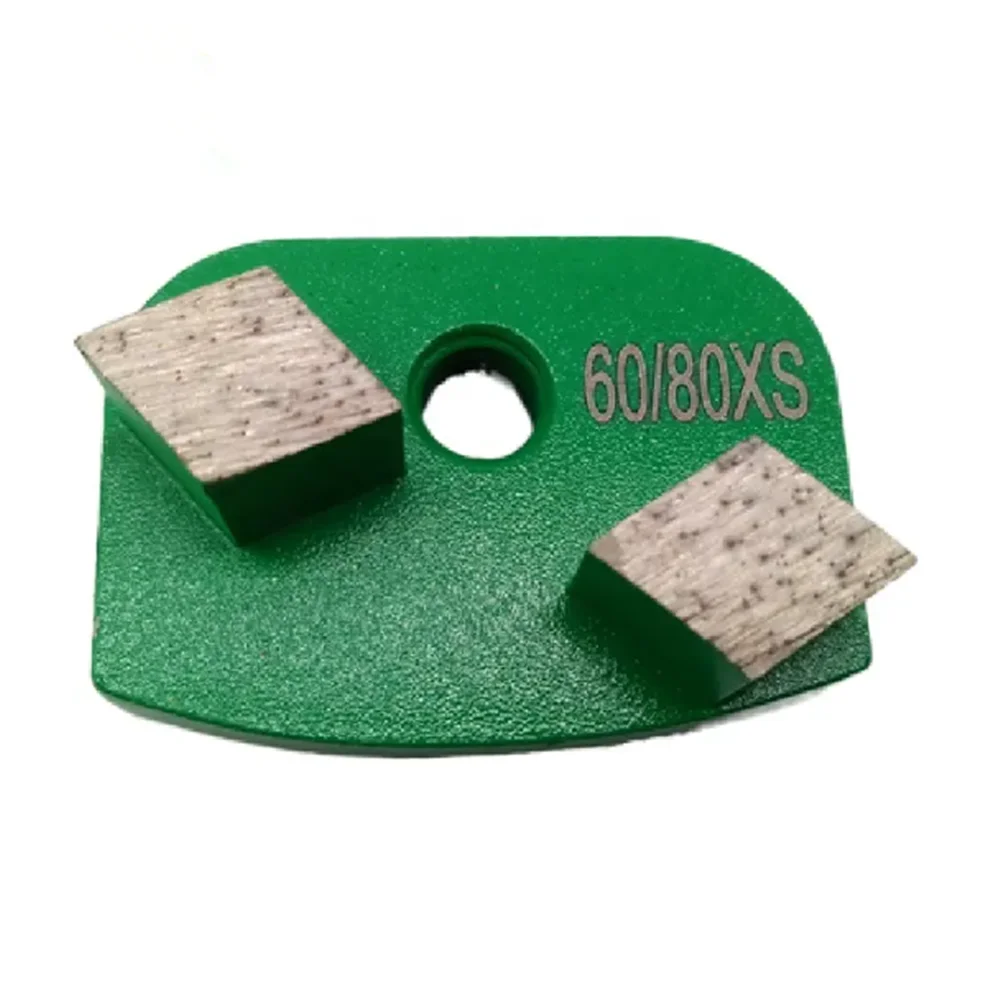 RH06 Metal Bond Rhino Concrete Grinding Block Two Rhombus Segments Polishing Tools for Rhino Grinder Trapezoid Blank Thread Hole