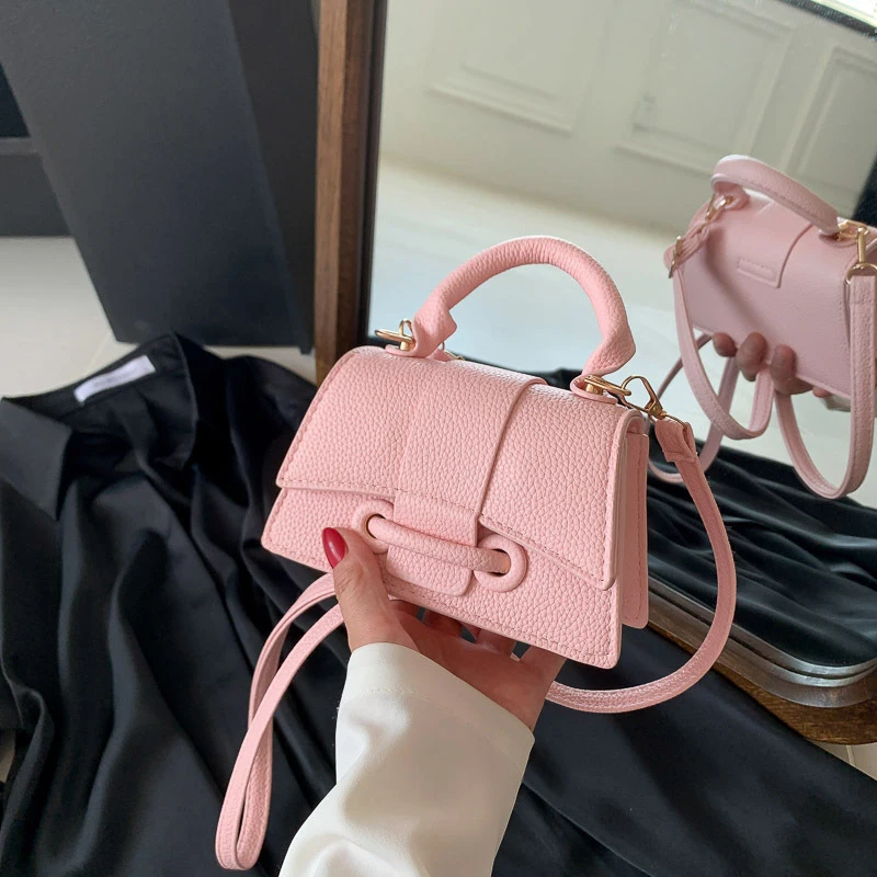 Luxury Women\'s Handbag New PU Leather Mini Shoulder Bag Spring Label Crossbody Bag Small Tote Coin Wallet