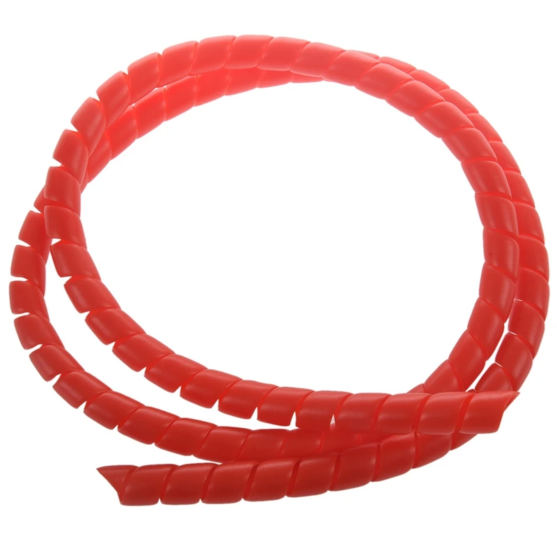 3X Protector de tubo de cambio de Color en espiral de línea de Scooter, tubos de bobinado de 1M de longitud para Xiaomi M365 Pro, accesorios rojo