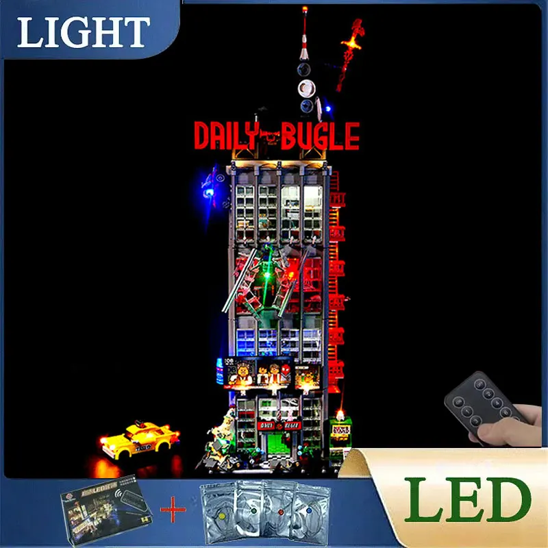 RC DIY LED Light Kit For LEGO 76178 Daily Bugle Building Block Set（Only LED Light,Without Blocks Model）