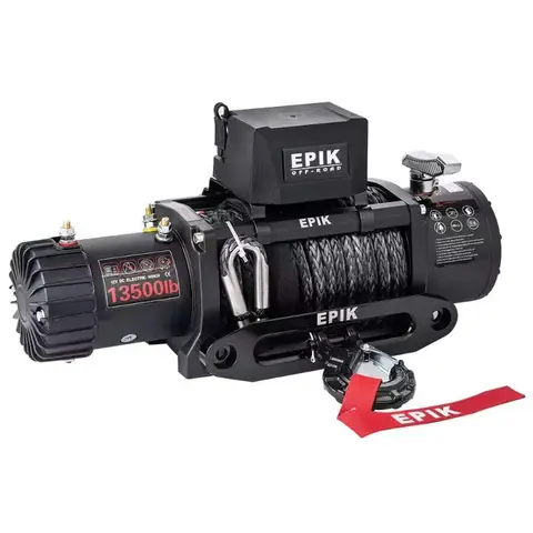 13500lb Electric Winch 12V for Offroad SUV  Wireless Remote Control Synthetic Rope Heavy Duty Truck Boat Trailer Recovery