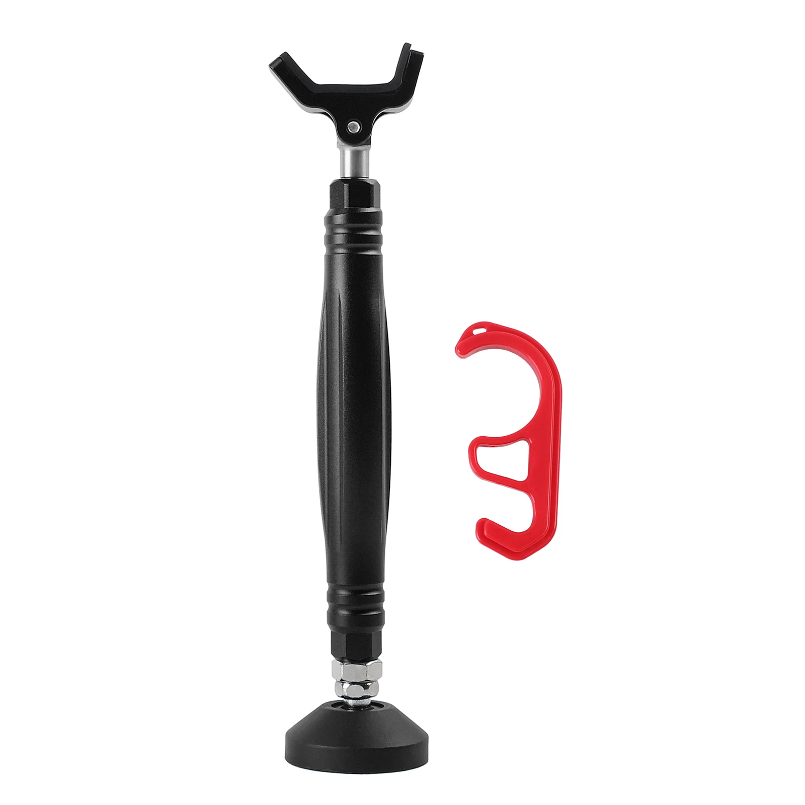 Black CNC Motorcycle Wheel Stand Chain Cleaning Lift Balancer Support Frame With Brake Lock Hook For KTM Yamaha Kawasaki Suzuki