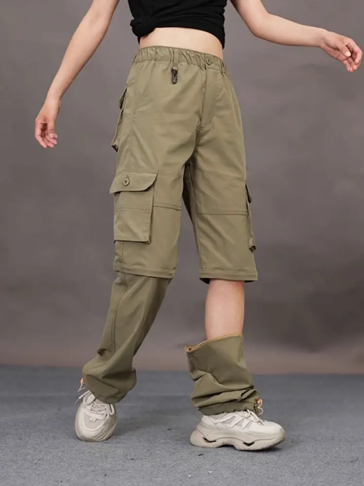 

Soft shell assault pants for women in spring and summer thin fitting ankle binding workwear hiking pants for women