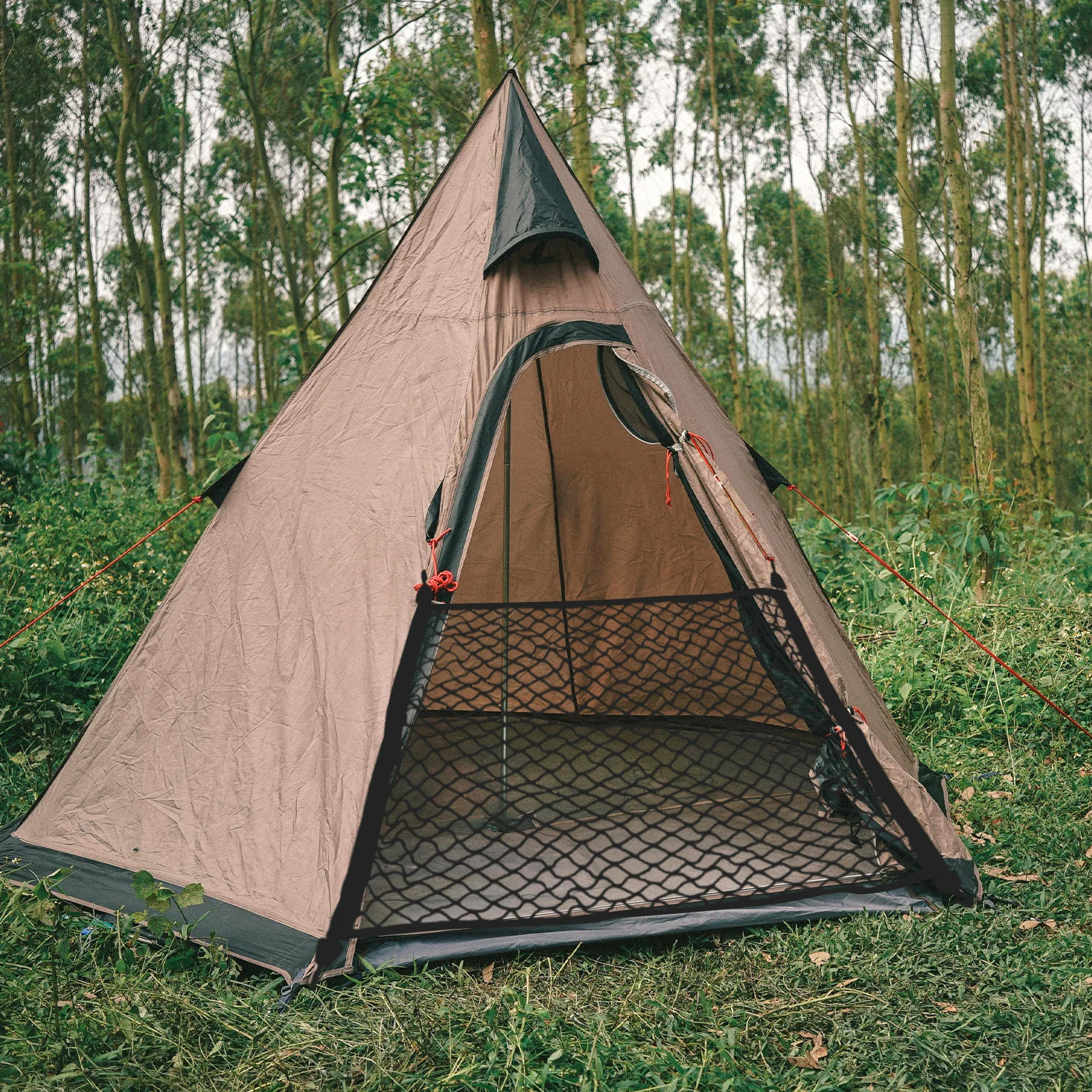 شبكة بضائع مرنة لعربة التخييم قابلة للطي وقابلة للتمدد غطاء عربة شبكي للاستخدام في الهواء الطلق شبكة بضائع بنجي