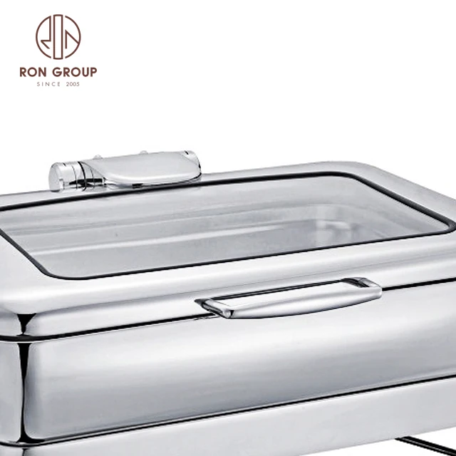 Luxury Hydraulic Restaurant Hotel Banquet Wedding Stainless Steel Food Catering Dishes Warmer Equipment Chafing Dish for Buffet