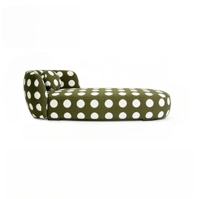 

Modern and simple, polka dot fabric sofa designer, living room lazy sofa recliner