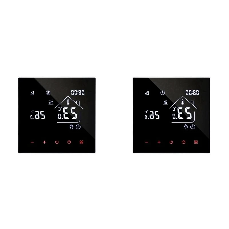 AT12 2X Tuya Warm Floor Thermostat 16A Smart Wifi Temperature Controller Water Heating Thermostat Of Remote Control A