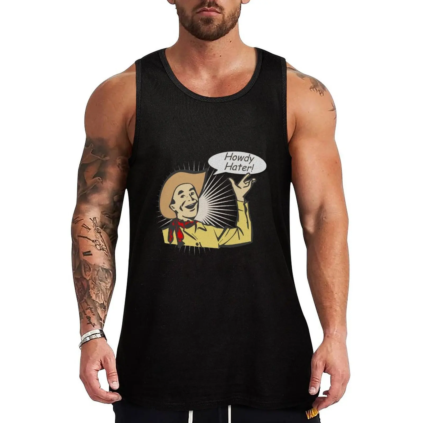 

Howdy Hater Tank Top t shirt t-shirt for man gym accessories man t shirts