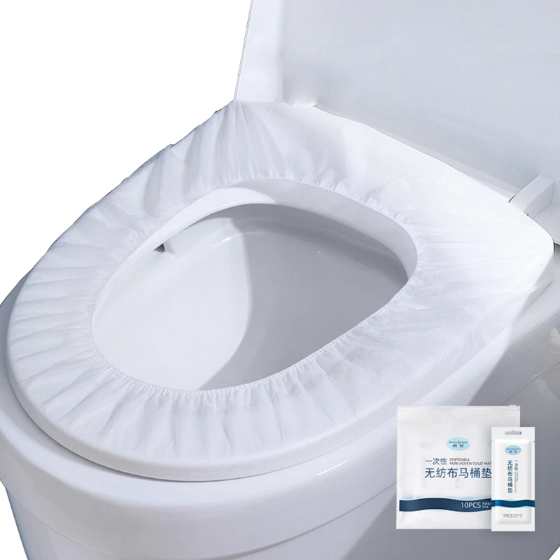 Toilet Seat Covers Disposable Waterproof 10/50 Pack for Adults Travel Accessories for Public Restrooms Airplane Camping