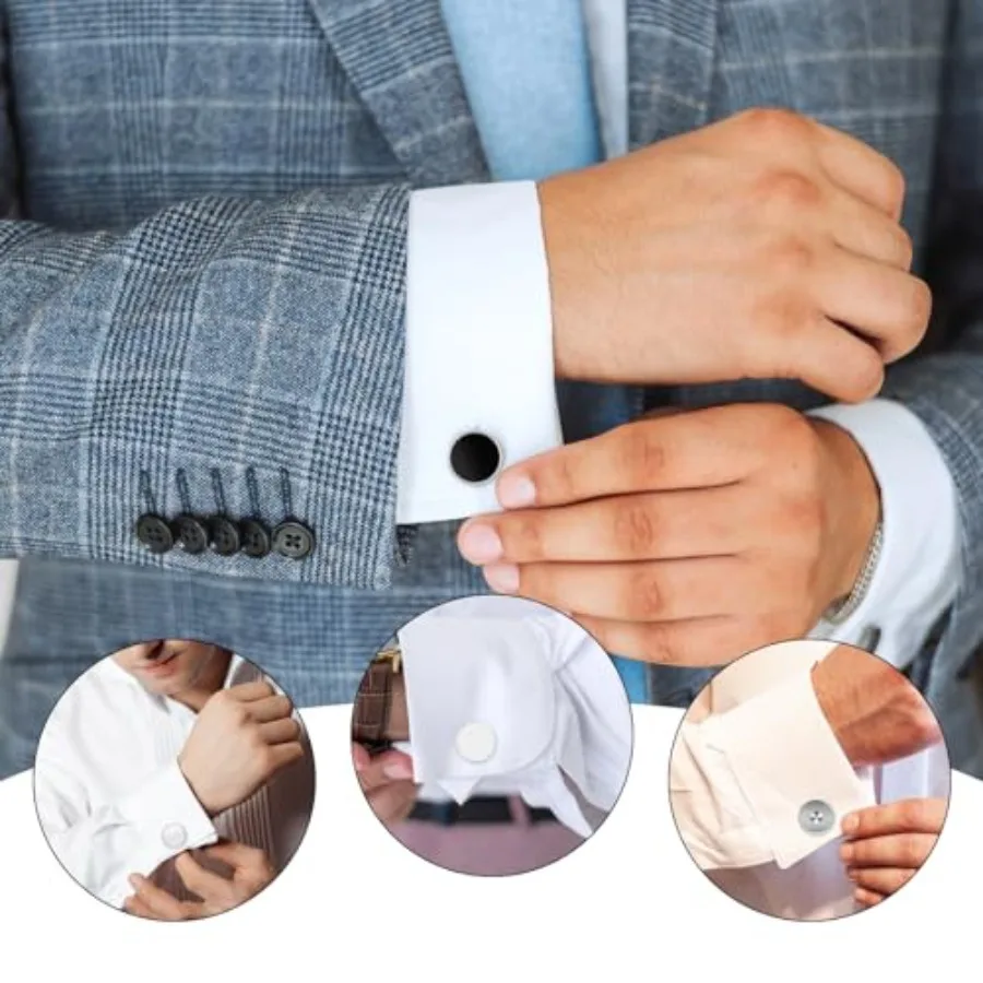 18pcs Collar Extenders for Men Dress Suits: Comfy Premium Invisible Neck Extender with Soft Elastic and Adjustable Metal Buckle