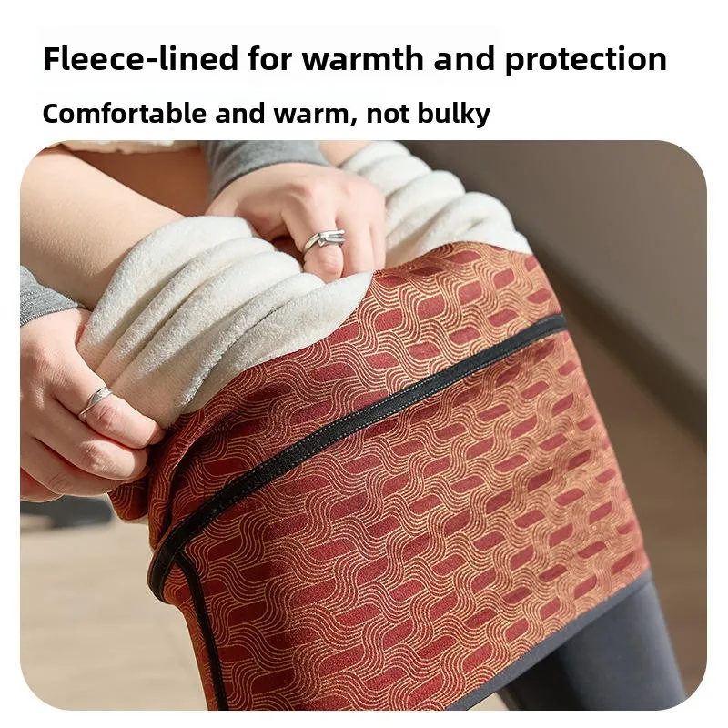 Thiened الصوف الحرير arkskin اليوغا السراويل النسائية ملابس خارجية Fce اصطف قاعدة طبقة السراويل الأبيض الدفء الخريف الشتاء بنطلون