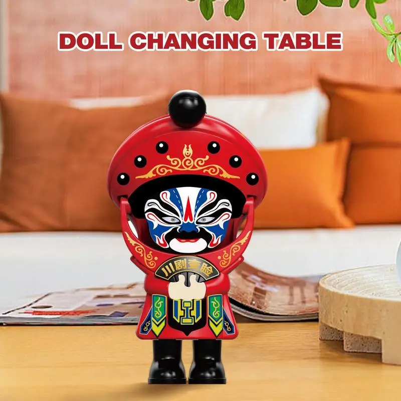 Gesichts wechsel Figur chinesische Volkskunst puppe mit 4-Stil Gesichts wechsel methoden Statuen für Wohnkultur ändern Gesicht Geschenke für