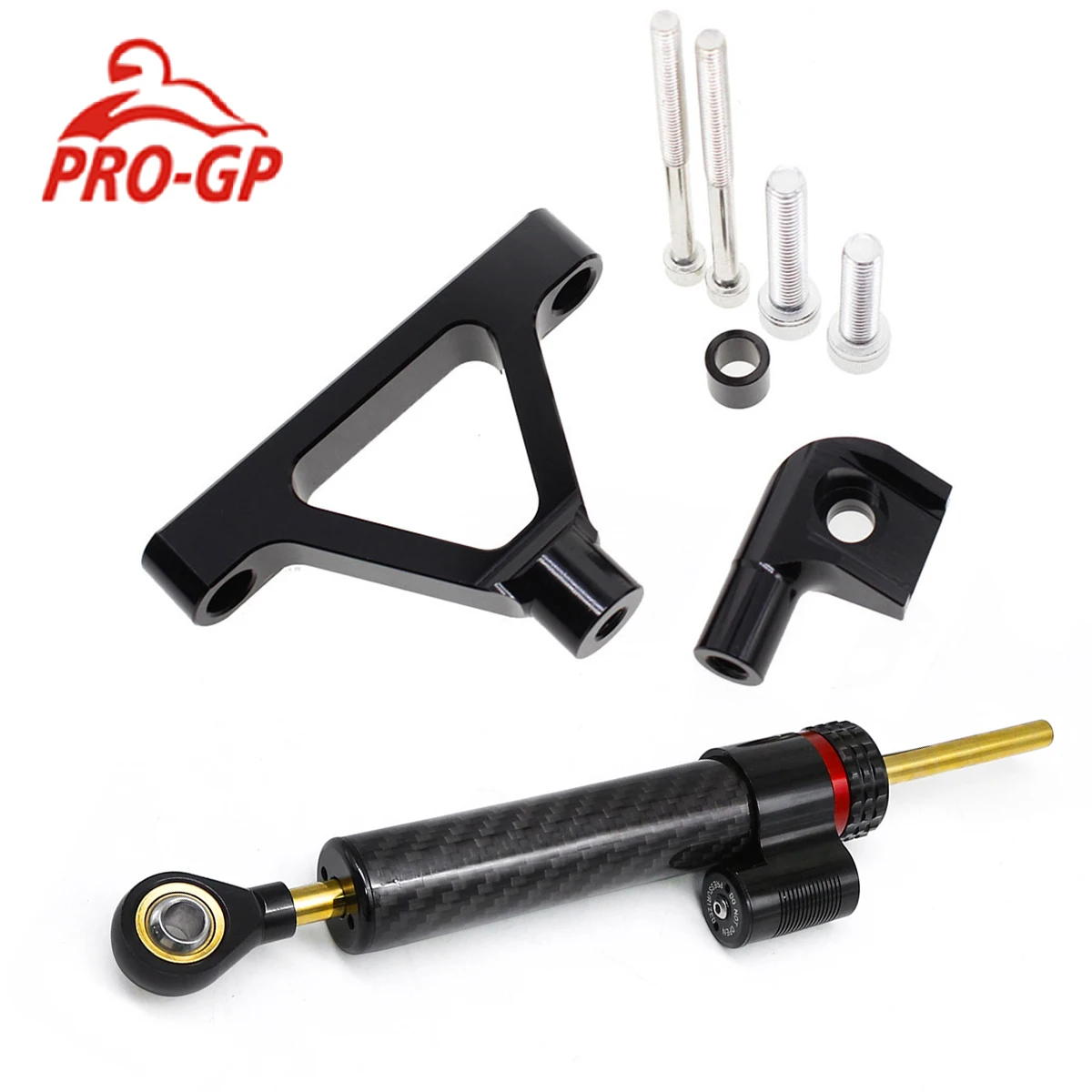 

For KAWASAKI ZX6R 2007-2008 Carbon Motorcycles Damper Steering Stabilize Damper Bracket Mount Mounting Support Holder Kit Set