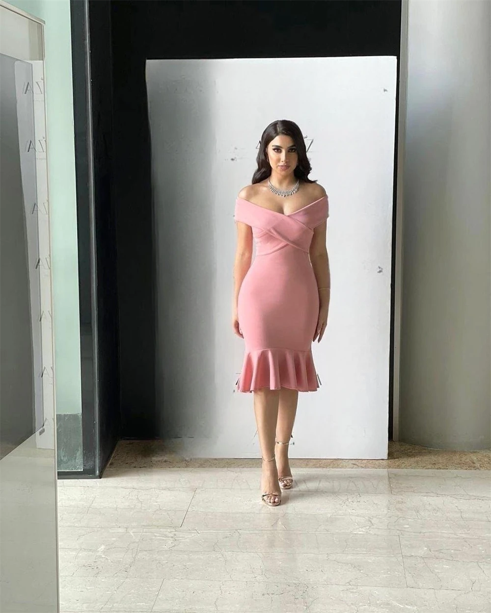 Customized  Intricate Fashion Off-the-shoulder Mermaid Draped S Formal Occasion Gown فساتين سهرة فخمه 2023 Vestido De Gala