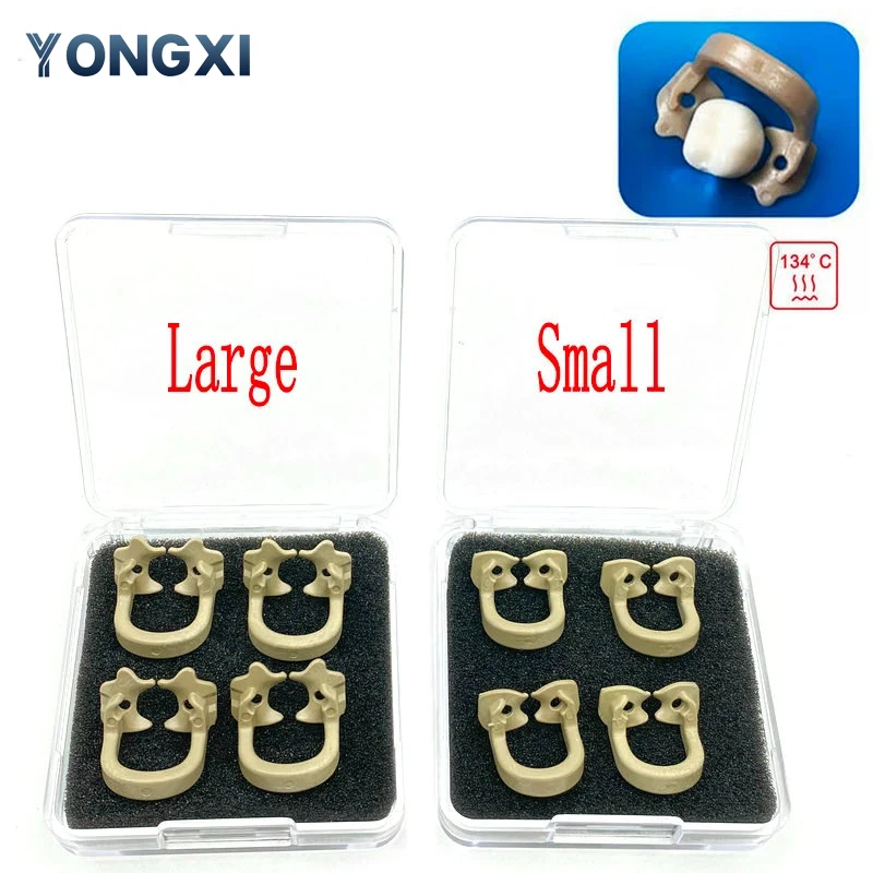 YONGXI Dentists Goods Dentistry Rubber Dam Clamps Rubber Barrier Clip Resin Material For Dental Lab Dentist Tools 4pcs/set