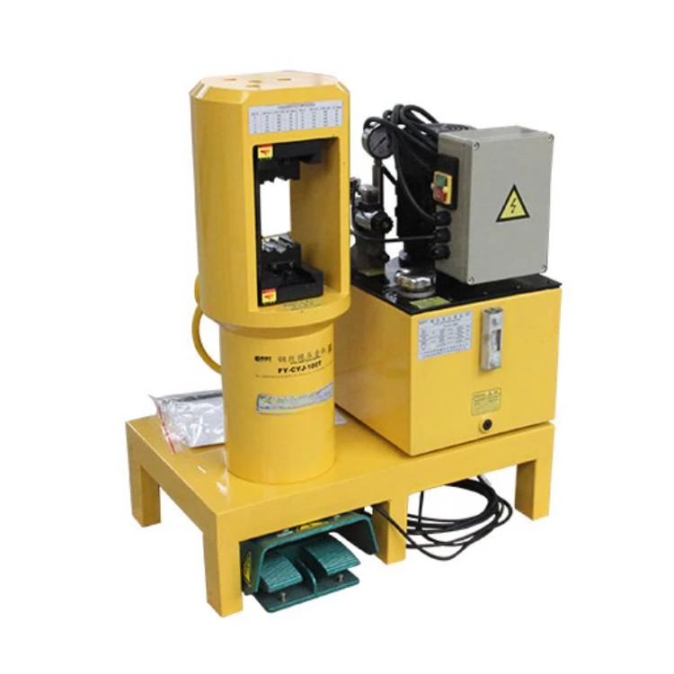 china 100 ton high pressure hydraulic wire rope crimping tool press machine