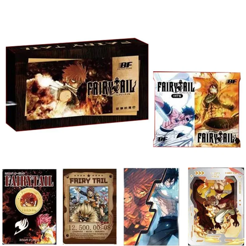 

Fairy Tail Card Anime Figure Natsu Gray Lucy Gajeel Erza Mirajane Peripheral Collection Cards Board Game Children Birthday Gift