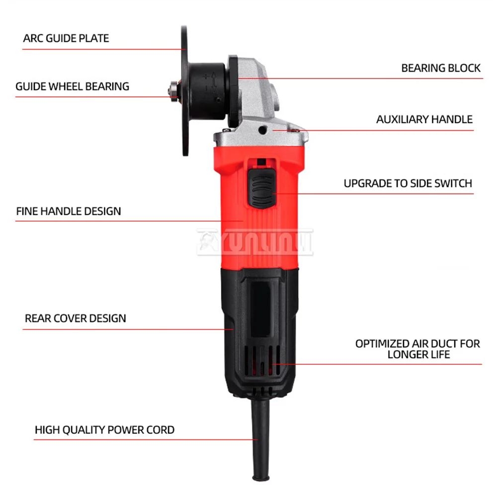 Electric Handheld Chamfering Machine 220V 950W Straight Edge Round Sanding Tools Metal Removal 45 Degree Burr Grinder AX940