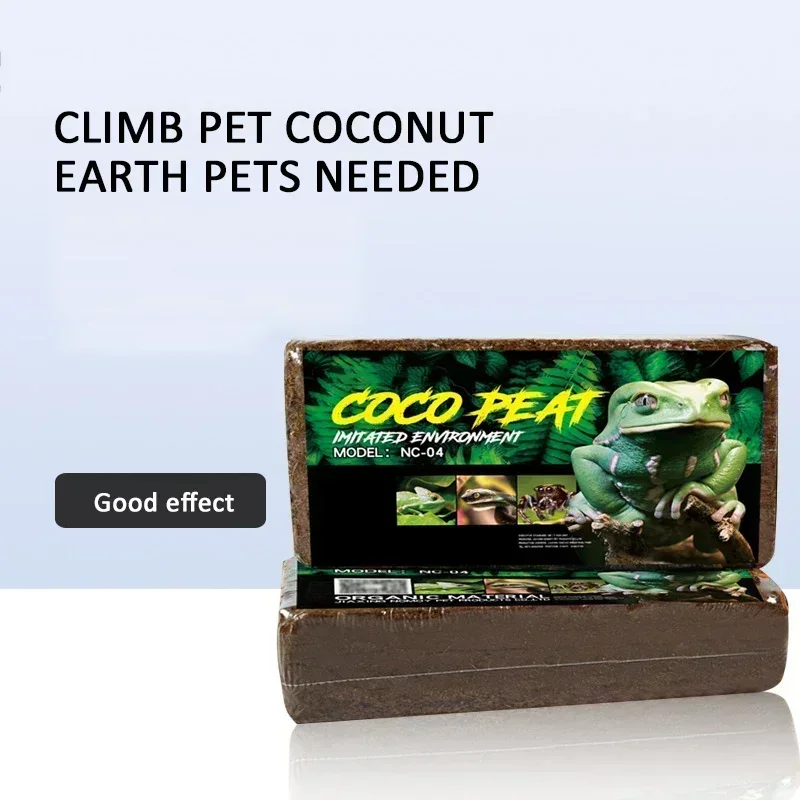 Coconut Soil 600g Natural Coconut Fiber Reptile Matrix Lizard Turtle Reptile Supplies Soil Reptile Terrarium Bottom Supplies