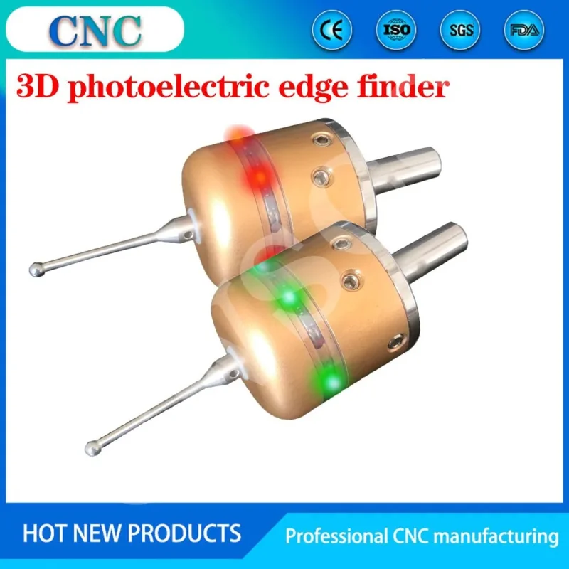 Buscador de bordes fotoeléctrico 3D, centro de mecanizado, fresadora CNC, sonda de tres coordenadas, varilla de centrado del eje Z, herramienta setter