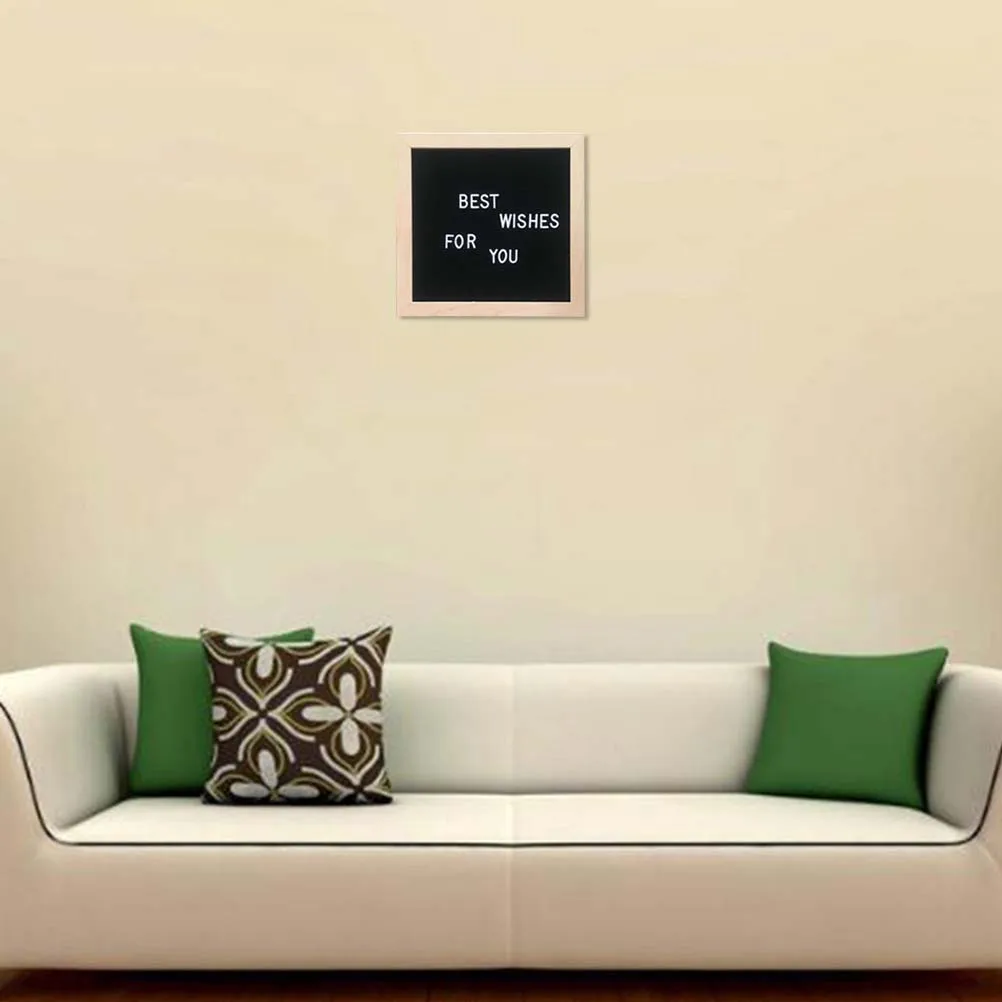 مجموعة لوحة أحرف اللباد باللون الأسود من قماش إيفا لباد لوحة رسائل لغرفة ديكور المنزل، علامة إبداعية ذاتية الصنع، عرض فني جداري للمساحة #3