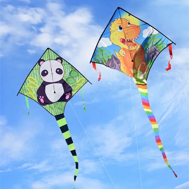 ไดโนเสาร์Kite Flyingเด็กPanda Kiteของเล่นไนลอนKites Professional KiteกีฬาKitesของเล่นกีฬาDragon KiteจีนKite Line