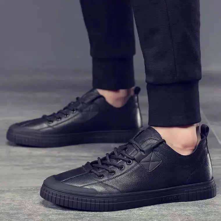 Men Casual Shoes lace up Sneakers 2022 New High Quality Vintage Shoes Men Cow Leather Flats Leather Shoes Men sneakers