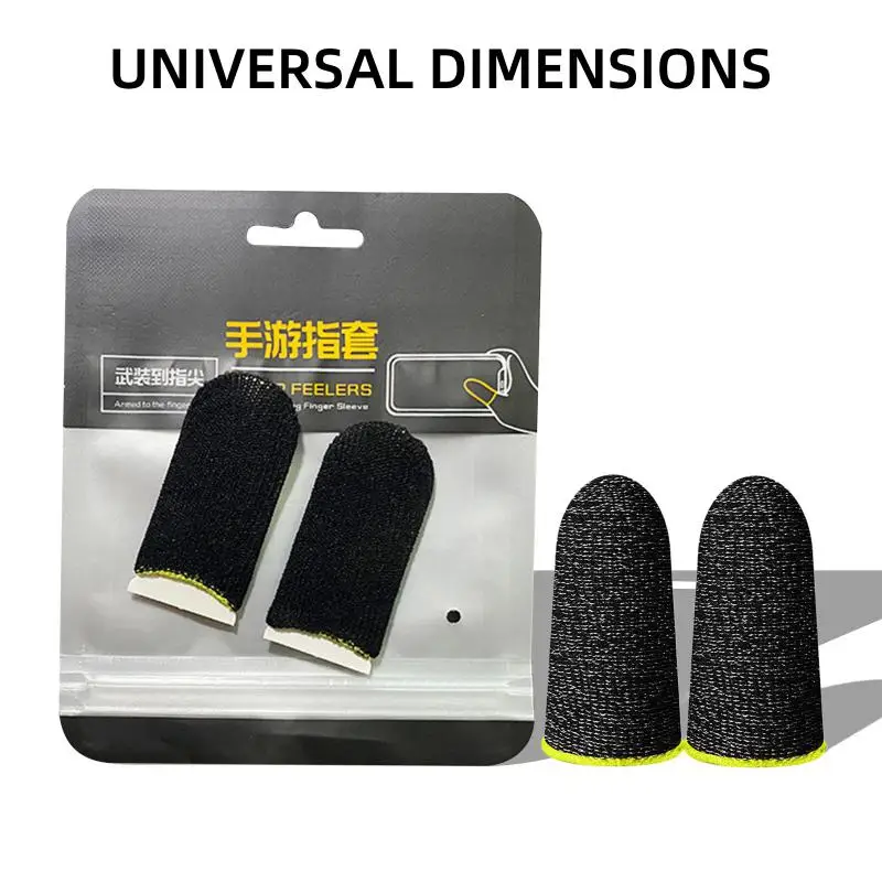 Paire de manchons de doigts de jeu PUBG, respirants, anti-transpiration, couverture du bout des doigts, gants de pouce, jeu mobile