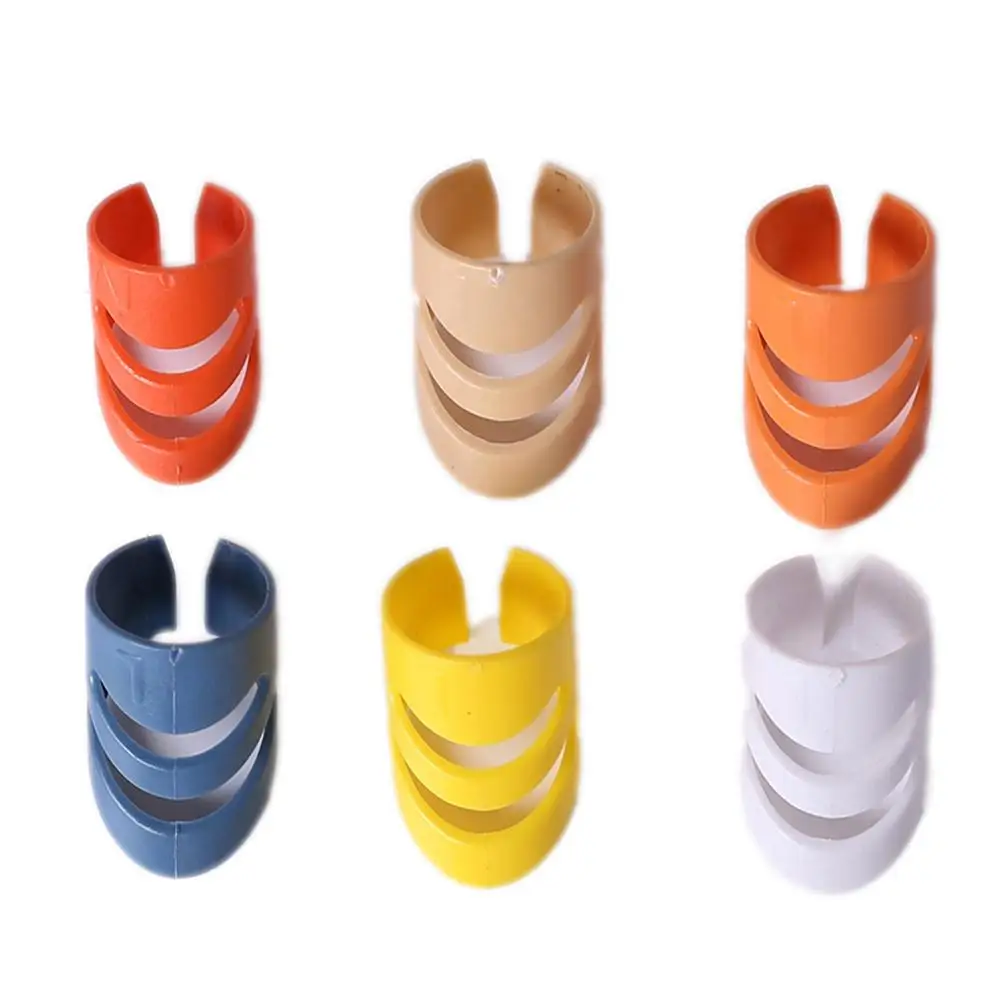 

5 Pcs Fingers Wrist Thumb Support Left Hand Rings Fingertip Stainless Steel Guitar Pick Bass Index