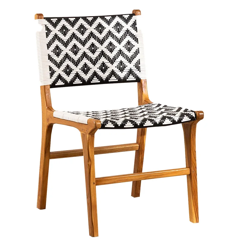 

Zebra dining chair back chair simple rattan chair