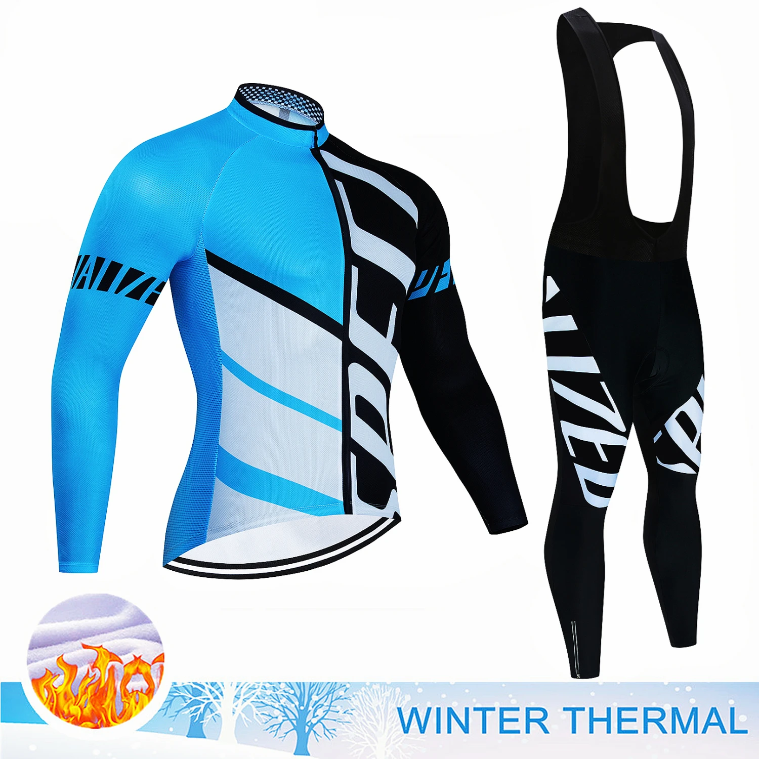 2024 Pro Winter Thermal Fleece Cycling Jersey Sets Long Sleeve Bicycle Clothing MTB Bike Wear Maillot Ropa Ciclismo Cycling Suit