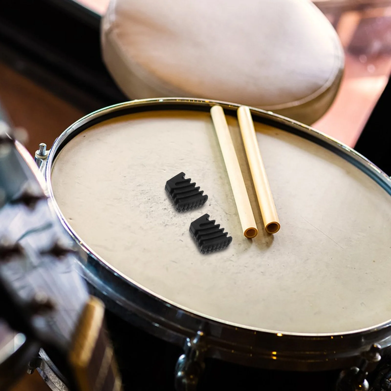 9 قطعة منصات الساق الطبل الأسود المضادة للانزلاق حماة القدم دائم طبل الملحقات لممارسة أداء قرع أجزاء