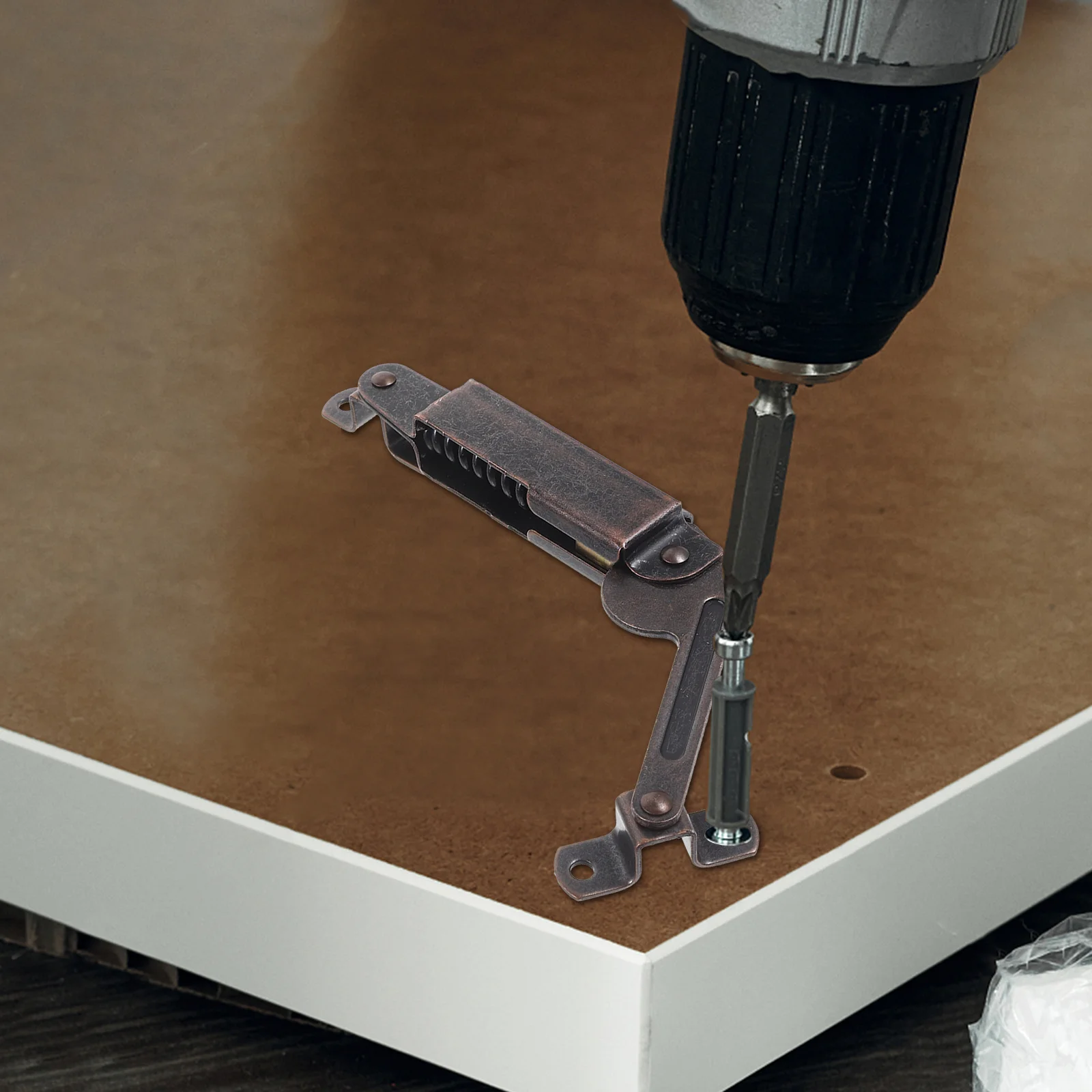 

2pcs Lid Stay Hinges Heavy Duty Spring Support For Chest Wooden Box Storage Cabinet Hardware Replacement Hinge