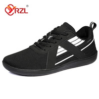 YRZL Men's Casual Barefoot Shoes High Quality Comfortable Breathable Air Mesh Sports Shoes Fashion Non Slip Walking Shoe for Men