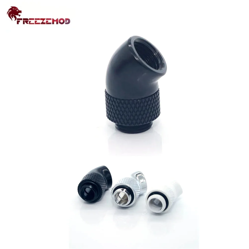 

FREEZEMOD 45 Degree Elbow Adapter Connection External Torque MOD Computer PC Water Coolling Fitting Rotary G1/4 Thread HXZWT-J45