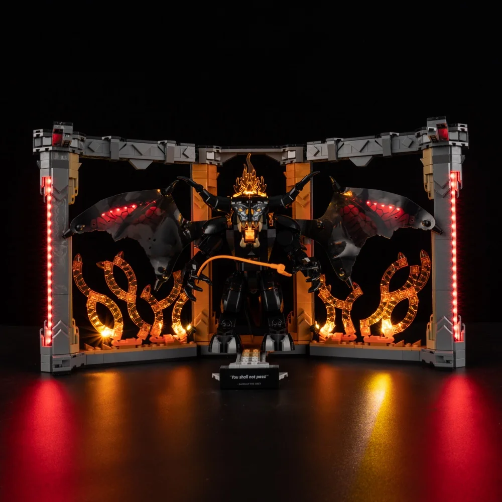

Набор освещения для LEGO of the Rings Balrog Book Nook RC Версия не включает строительный блок (только комплект светодиодных фонарей)