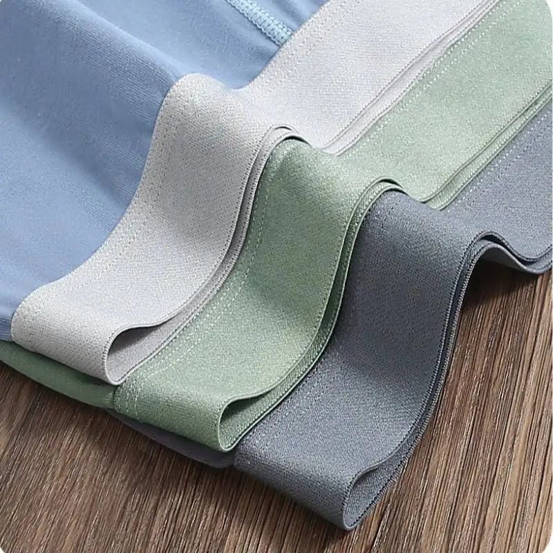 4 قطعة الرجال سراويل داخلية قطنية BoxerShorts الرجال السروال مريحة للتنفس مثير U محدب الذكور الملابس الداخلية