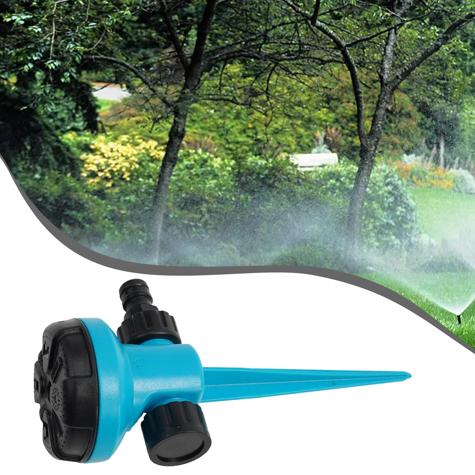 Automatic 360 Degree Lawn Sprinkler with Water Density Adjustment for Controlled Irrigation of Gardens and Lawns