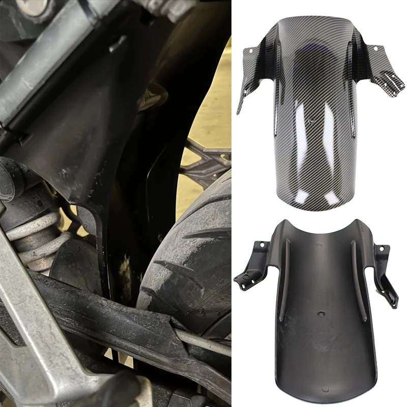 Guardabarros centrales negros de carbono guardabarros trasero protector contra salpicaduras para BMW F800GS ADV Adventure F700GS F 800 650 700 GS GS800 motocicleta