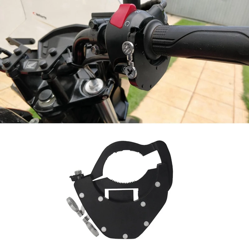 2X Universal Motorcycle Cruise Control Throttle Lock Assist Handlebar For BMW R1200GS Yamaha Honda NC750 ,Bottom Kit