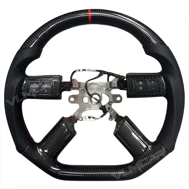 

Custm Car Interior Accessories Carbon Fiber Steering Wheel for Chrysler 300C Old Style 2005-2010 Dode Challenger Charger