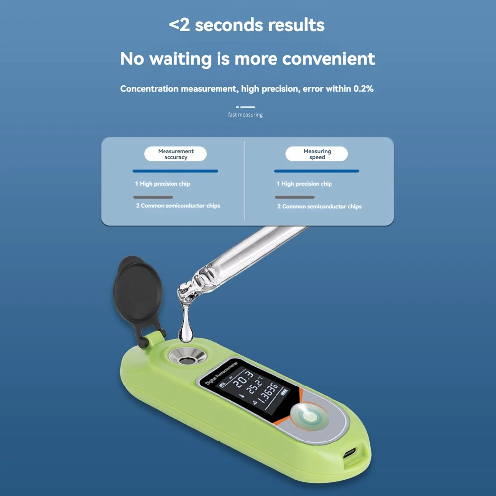 TFTP-Digital Refractometer Sweetness Meter Tester For Food, Fruits And Vegetables, Beverages