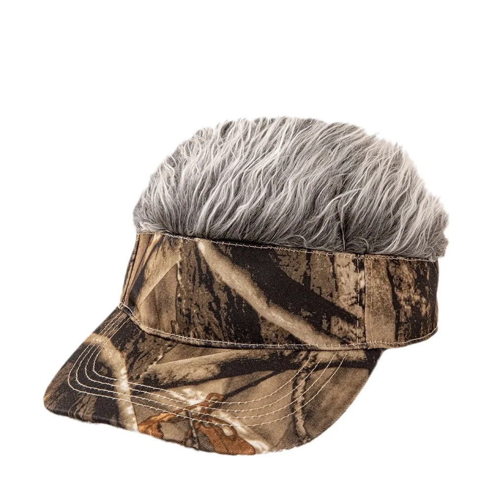قبعة بيسبول مموهة للرجال للحماية من الأشعة فوق البنفسجية مع تكامل الشعر الطبيعي