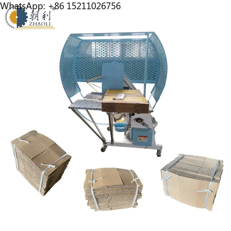 Corrugated cardboard binding strapping machine / PE tying bundling machine