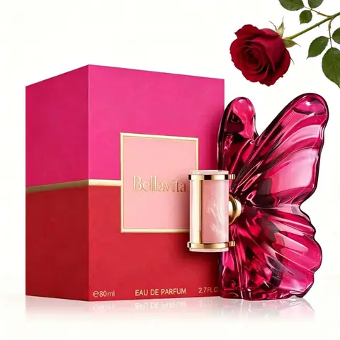 Carolina Herrera La a Women EDP Perfume 80ml With Gift Box Long Lasting Rich Floral Fruity Vanilla Scent Pink Butterfly Luxury Fragrance Gift for Her