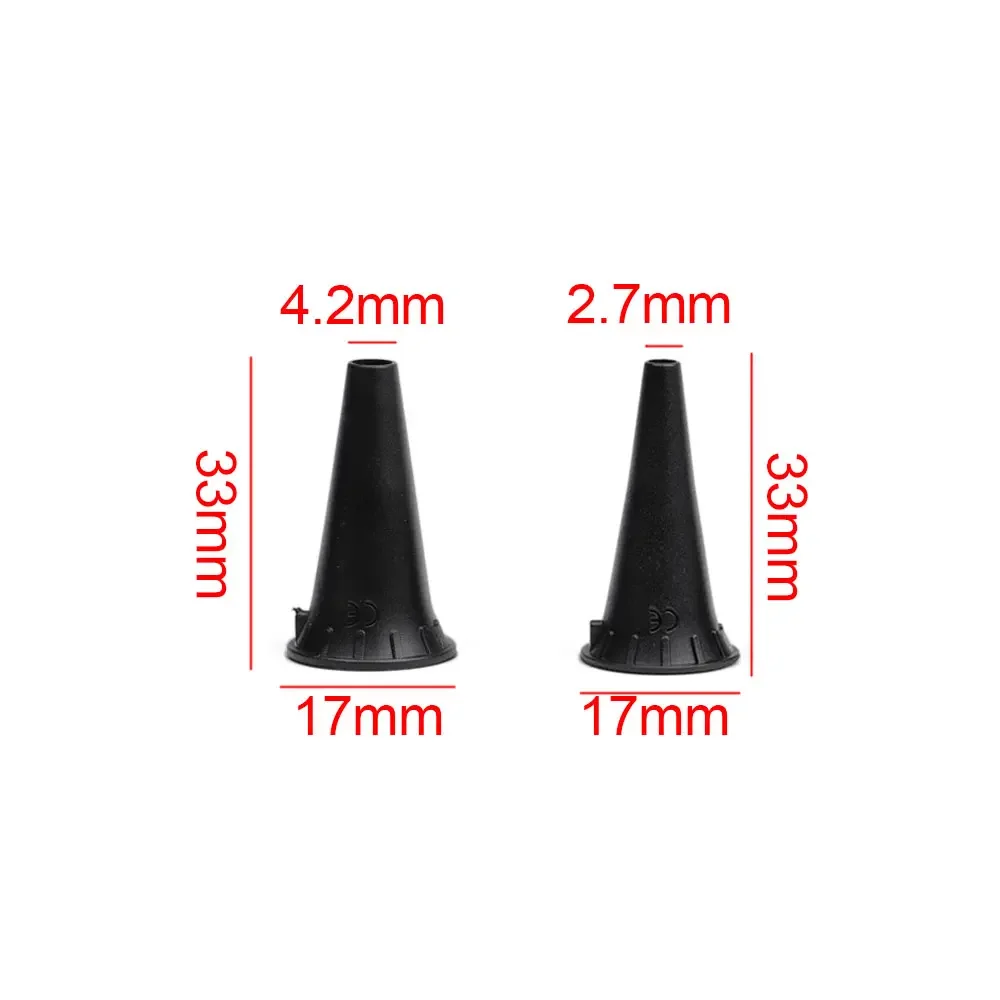 10PCS Reusable Human Non Disposable Ear Speculum Otoscope Accessory Nozzle Specula Replacement Cone Funnel
