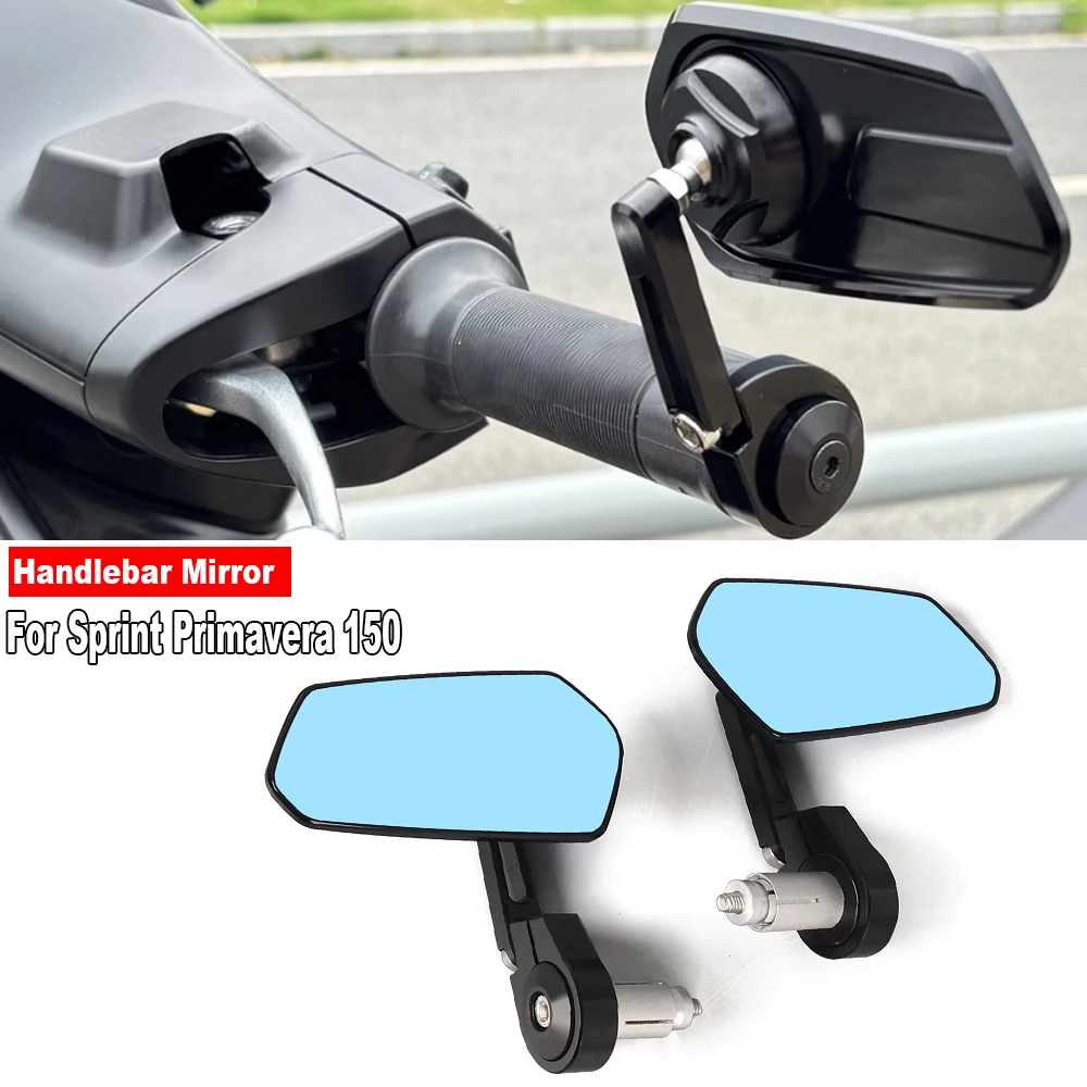 

For Vespa GTV GTS 300 Super Sprint Primavera 150 Motorcycle CNC Handlebar Handle Bar Rearview Side Mirrors Bar End Mirror Kit