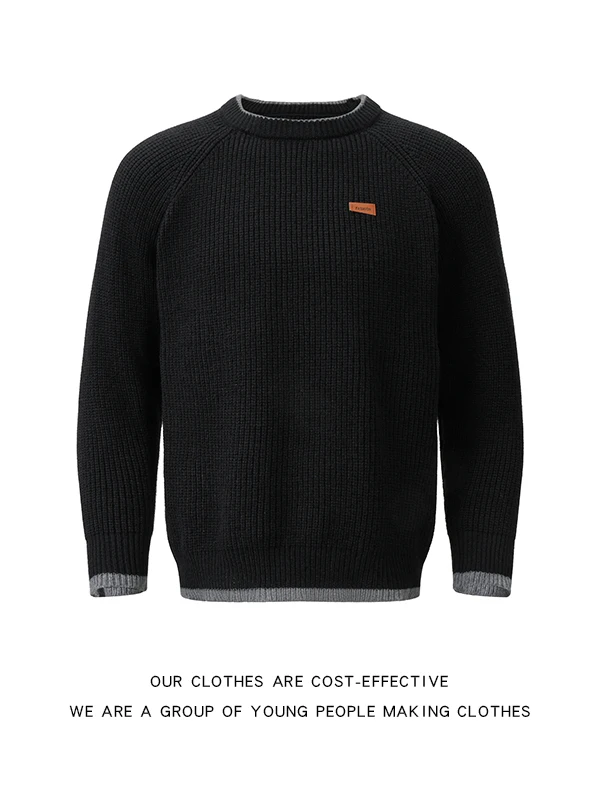 

Loose Fit round Ne Knitwear Men's Casual Sle oulder Sve Sweater Comfortable Breathable Warm Long Sve Autumn New A...
