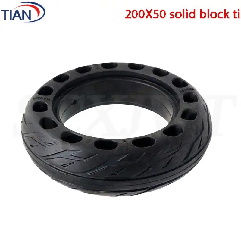 200x50 8-inch non-pneumatic solid tire with square hole for electric scooter accessory and replacement