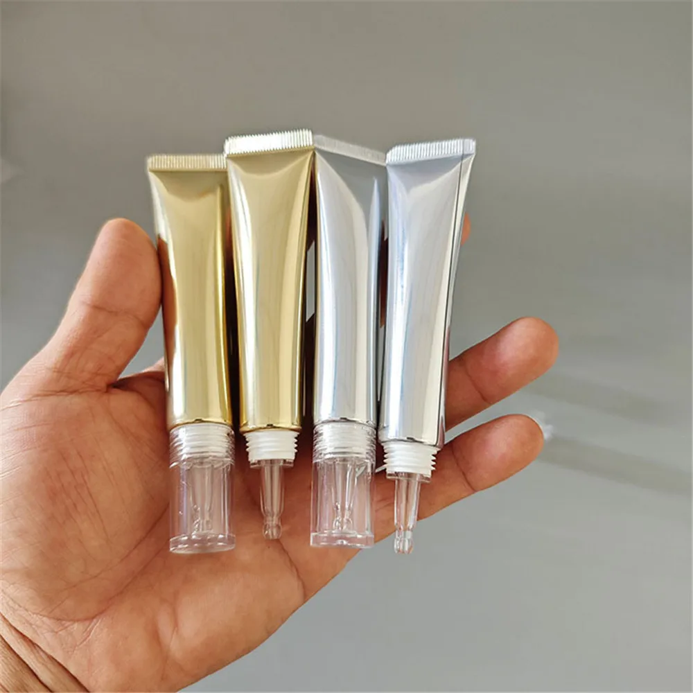 1pc 20ml Cosmetic Soft Tube Bottle Sunscreen Lotion Foundation Refillable Bottles Hyaluronic Acid Dropper Empty Bottle